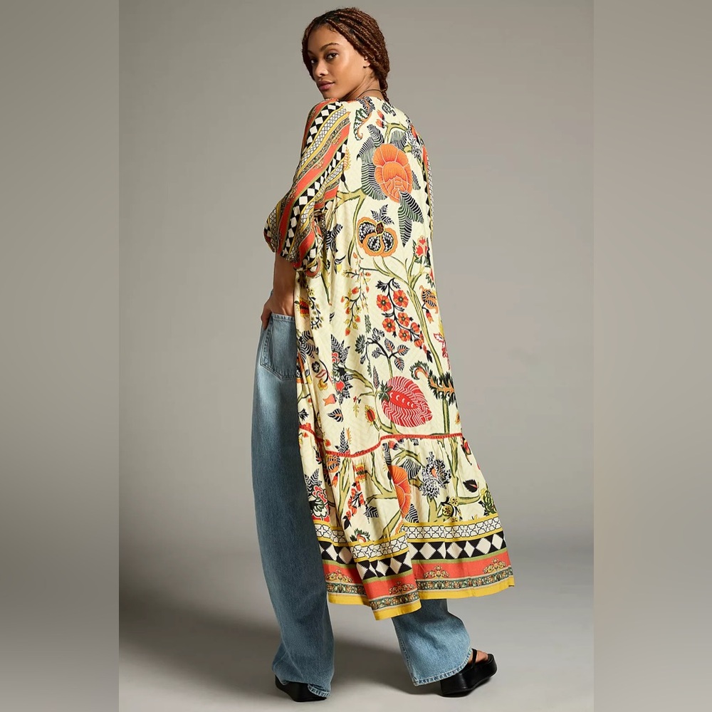 CONDITIONS APPLY Tie-Front Kimono